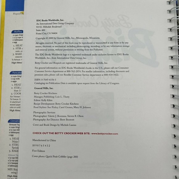 Betty Crocker's Bisquick® Cookbook (2000, Hardcover) - Picture 4 of 9
